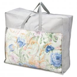 花浪漫 羽根ふとんバッグ入り(ダウン20%) ブルーの商品画像