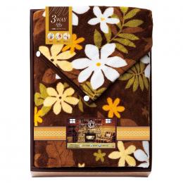 CROSS ROAD あったかアイデア & 厳選素材 羽織れるホック付き 3WAYブランケットの商品画像