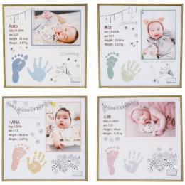 マカロンカラー　手形足形キャンバスフレーム<お仕立て券>の商品画像