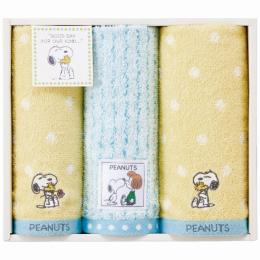 スヌーピー　フェイス・ウォッシュタオルセットの商品画像