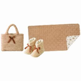 サ・ヴァ・ビアン　マイクロファイバー ルームシューズ・バッグ・4ウェイケットセットの商品画像