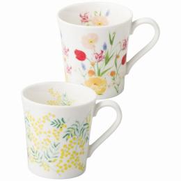 日比谷花壇　ペアマグセット(ミモザ・チューリップ)の商品画像