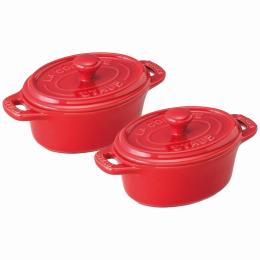 ストウブ　セラミックオーバルペア(チェリー)の商品画像