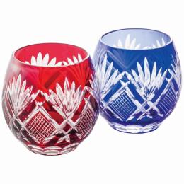 手づくり切子フリーグラス2客セットの商品画像