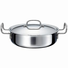 ジオ・プロダクト　全面7層 浅型両手鍋25cmの商品画像