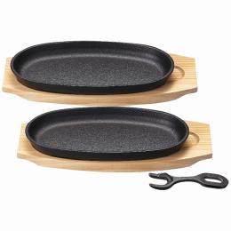 鉄鋳物小判ステーキ2枚セットの商品画像