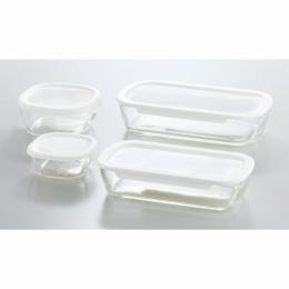 ハリオ　耐熱ガラス製保存容器4点セットの商品画像