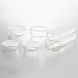 ハリオ　耐熱ガラス製保存容器6点セットの商品画像