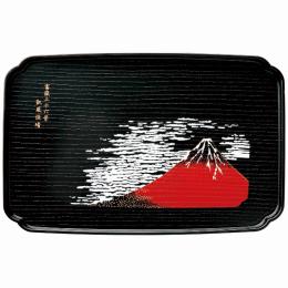 紀州　和風カフェトレー 赤富士の商品画像