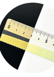 メモリが見やすい 色づく定規 15cm1個の商品画像