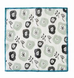 かや織ふきん1枚(モダンフラワー)の商品画像