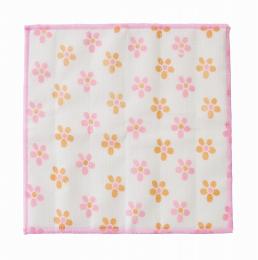 かや織ふきん1枚(ペールフラワー)の商品画像