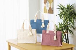 リクス/タッセルジュートバッグの商品画像