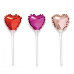 ハート スティックバルーン(ピンク)の商品画像