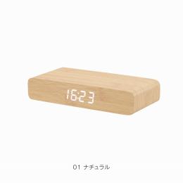 ウッドワイヤレスチャージャークロック(10W)(ナチュラル)の商品画像