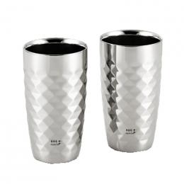 2重ビアタンブラー2P(ダイヤ)の商品画像