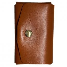 牛革 縫わない名刺入れ　ブラウンの商品画像