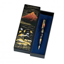 漆芸ボールペン・ケース付　赤富士の商品画像