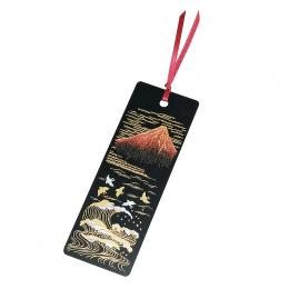 蒔絵しおり　波に赤富士の商品画像