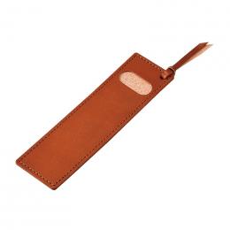 しおりにもなる牛革ペンケース　ブラウンの商品画像
