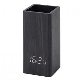 ウッドペンスタンドクロック　チャコールの商品画像