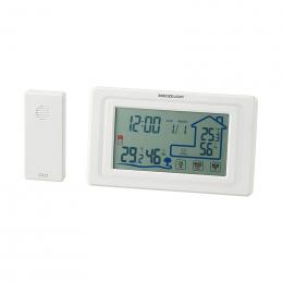 ワイヤレス室外温湿度計付時計の商品画像