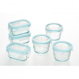 耐熱ガラス保存容器ミニ6pcsの商品画像