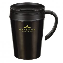 真空蓋付マグカップ400　ブラックの商品画像