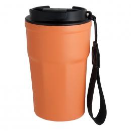 蓋付きタンブラー 380ml　オレンジの商品画像