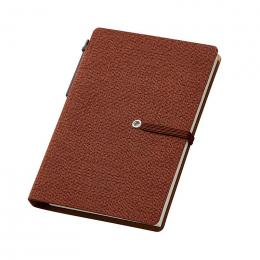 PVCカバーノートA6(付箋付)　ブラウンの商品画像