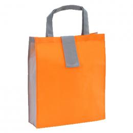 たためるツインカラートート(タテ)　オレンジの商品画像