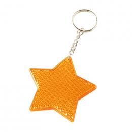 反射板キーホルダーほし イエローの商品画像