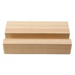 無垢ヒノキ 切り込みスマホスタンドの商品画像