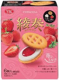 YBC 綾奏 苺×ミルクビスケット6個入の商品画像