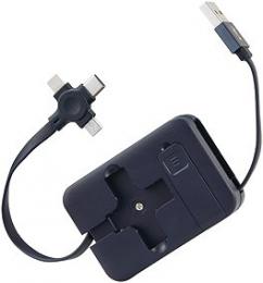 スマホスタンド付 3in1USBケーブルの商品画像