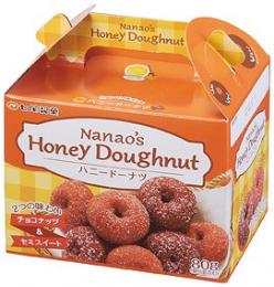 2つの味のハニードーナツ80gの商品画像