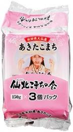 秋田県大仙産あきたこまちパックご飯150g×3Pの商品画像