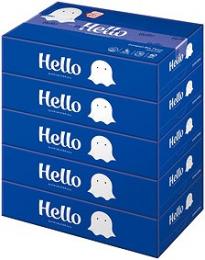 ハロー コンパクトボックスティッシュ150W5個組の商品画像