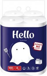 ハロー キッチンタオル100カット(4ロール)の商品画像