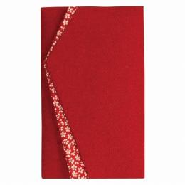 エステル小花ちりめん金封ふくさ エンジの商品画像