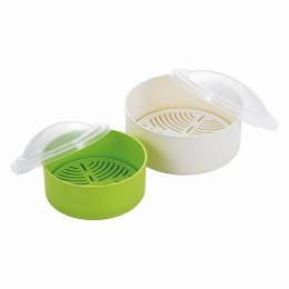 レンジ蒸し器目皿付(大・小セット)の商品画像