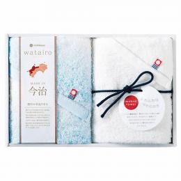 今治 わたいろ タオルギフト フェイスタオル2P ブルーの商品画像