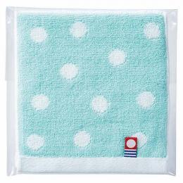 今治ドット ポケットタオルハンカチ(袋入) グリーンの商品画像