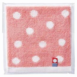 今治ドット ポケットタオルハンカチ(袋入) ピンクの商品画像