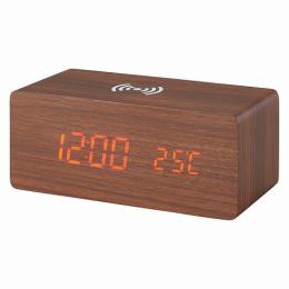 ワイヤレス充電機能付クロックの商品画像