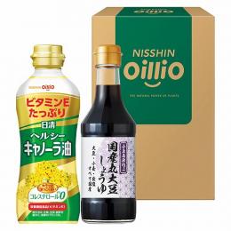 日清オイリオ ヘルシーオイル&国産丸大豆醤油ギフトの商品画像