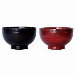 山中塗 食洗機対応 総刷毛目汁椀ペアセットの商品画像