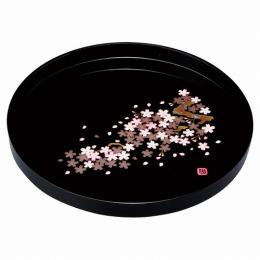 紀州塗 雅桜 10.0丸盆の商品画像