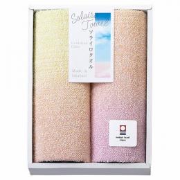 Solairo Towel(ソライロタオル) 今治産タオル フェイスタオル2P ピンクの商品画像
