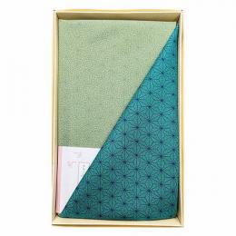 尺三巾一越織両面染 ブルー/ヒワの商品画像